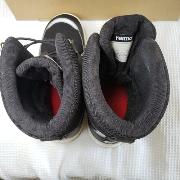 COPY - Reima Junior Girls 4 - 4.5 US/36 EU Black WARM Winter Snow Boots - Picture 5 of 9